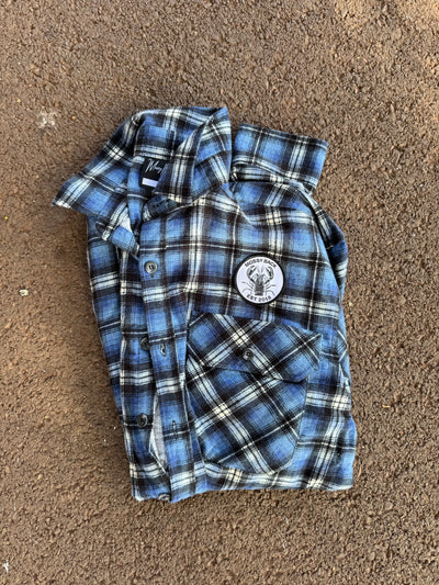 Mossy Back Flanno - Blue