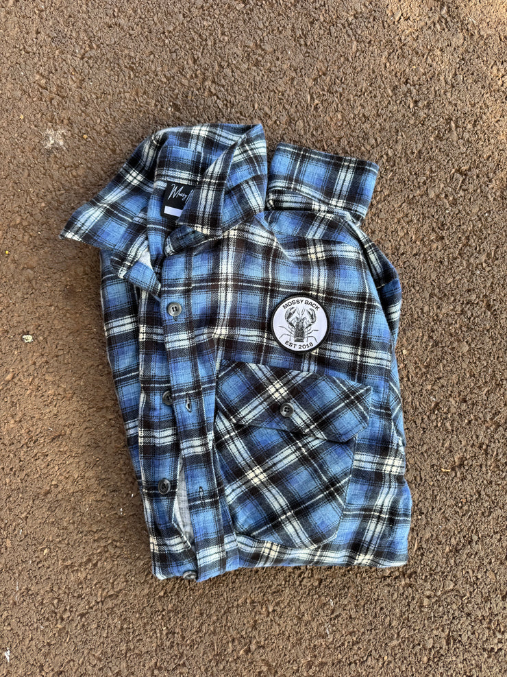 Mossy Back Flanno - Blue