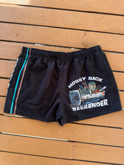 Mossy Back Footy/Rugby Shorts with Zip pockets