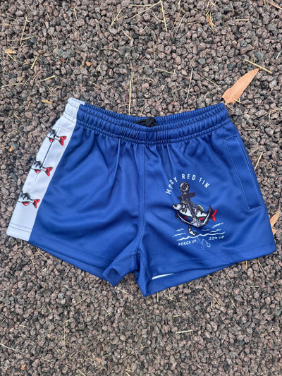 Kids Mossy Redfin Footy/ Rugby Shorts with Pockets