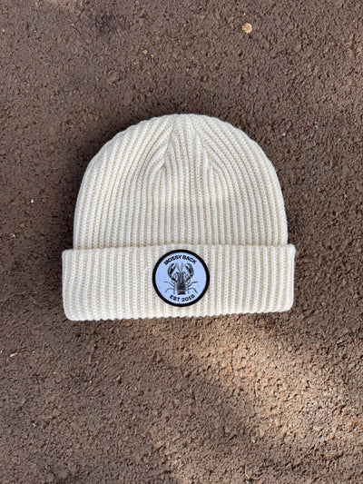 Mossy Cream knitted Beanie
