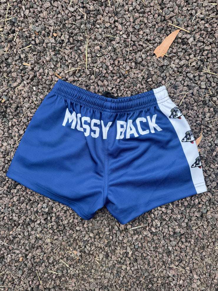 Kids Mossy Redfin Footy/ Rugby Shorts with Pockets