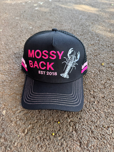 Mossy Back - Black & Pink Trucker