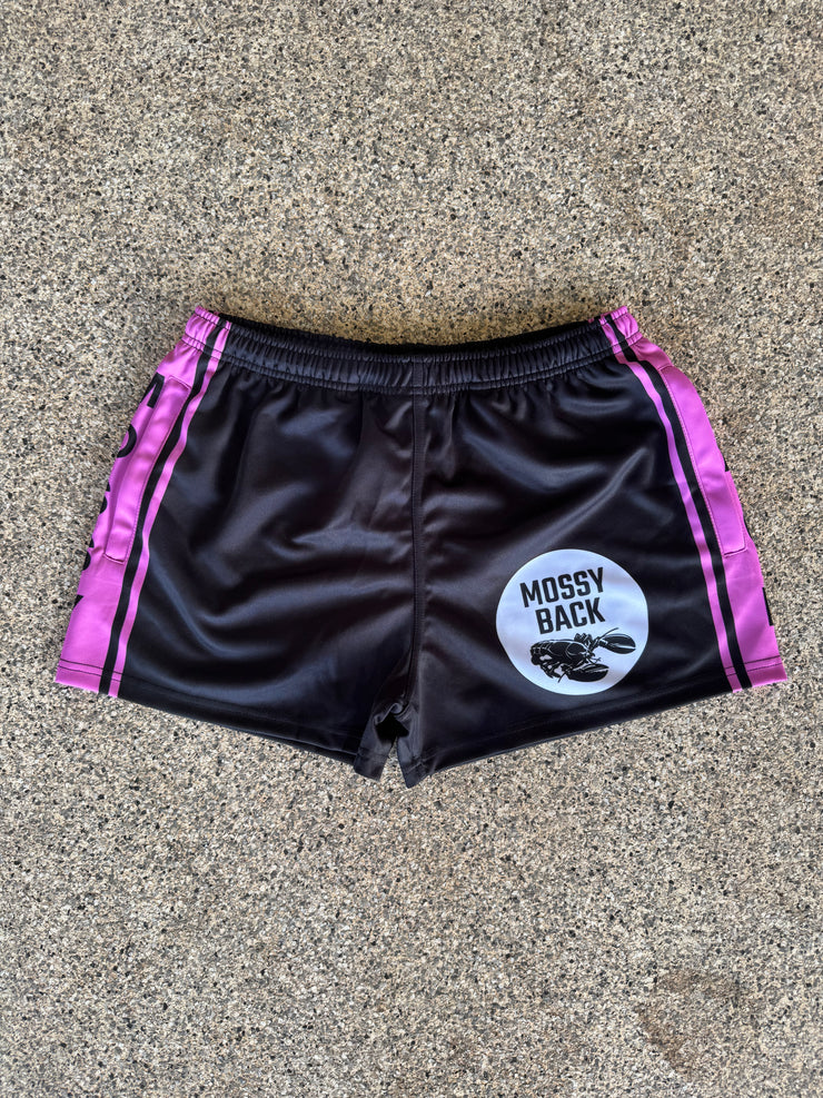 Mossy Back Footy/Rugby shorts with Zip Pockets