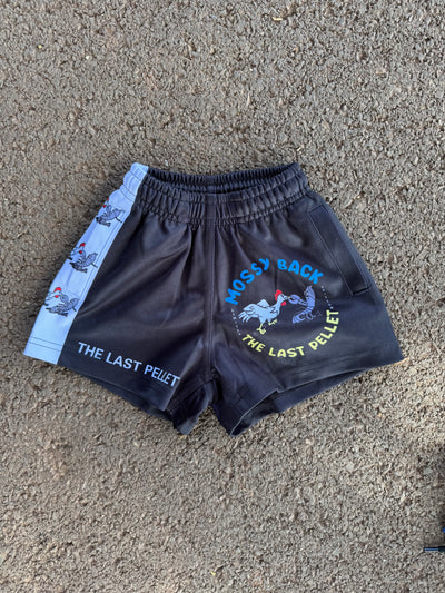 Kids Mossy Back The Last PelletFooty/Rugby Shorts with Pockets