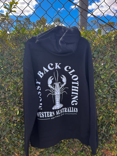 (Mossy Back Hoodie - Black