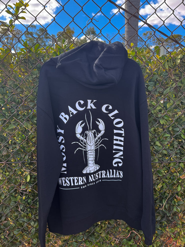 (Mossy Back Hoodie - Black