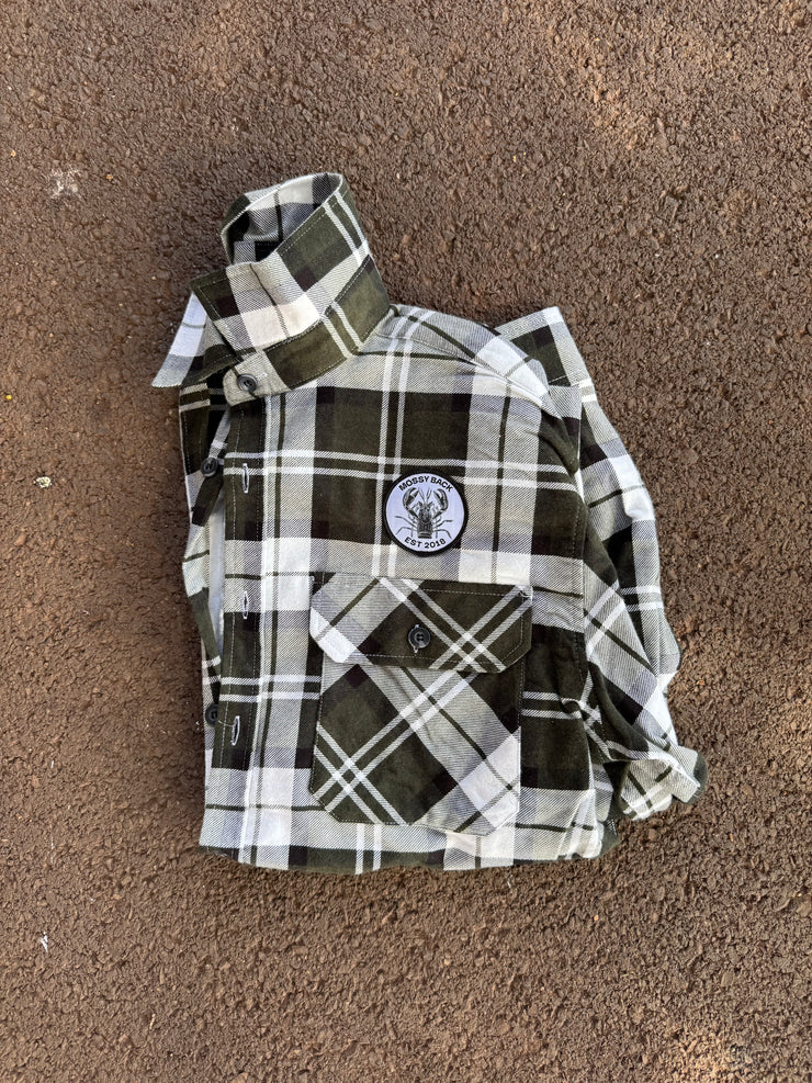 Mossy Back Flanno - Green
