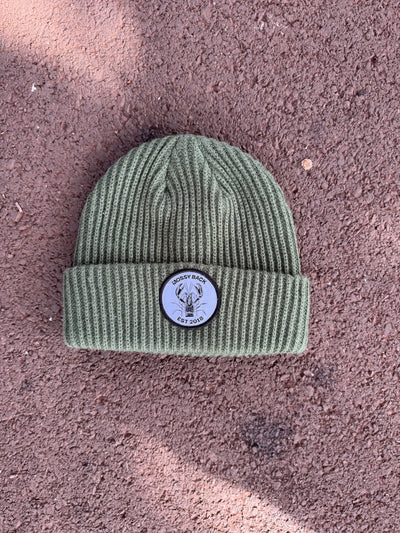 Mossy knitted Beanie - Green