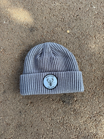 Mossy knitted Beanie - Grey