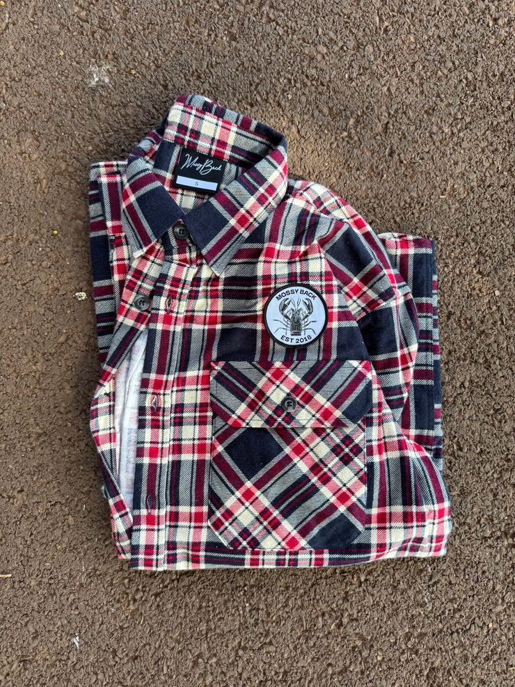 Mossy Back Flanno - Red