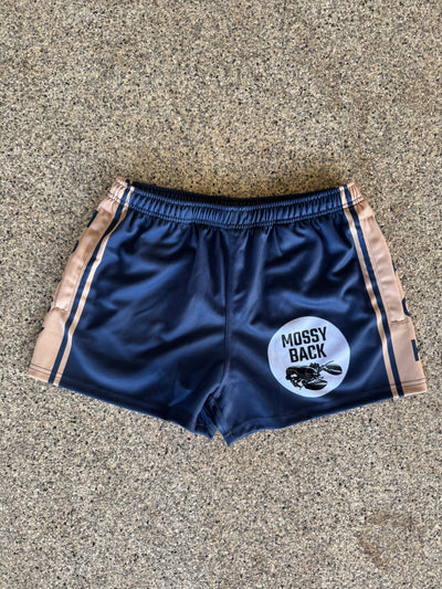 Mossy Back Footy/Rugby shorts with Zip Pockets