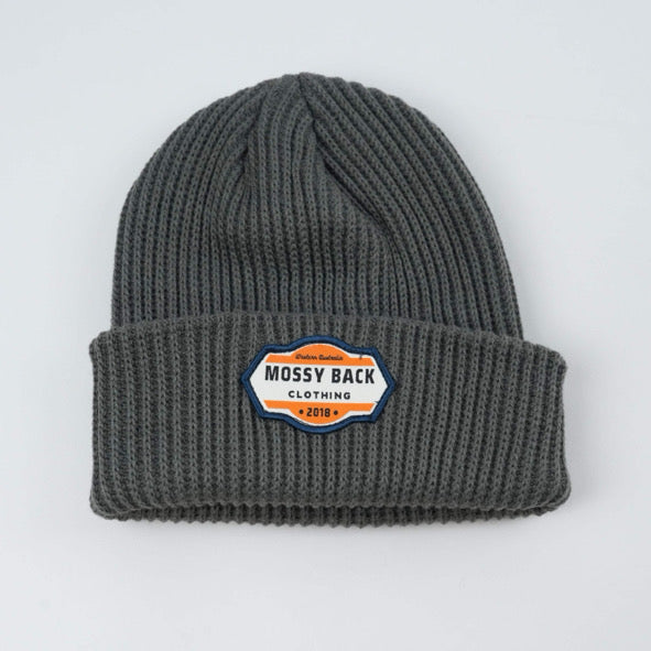 Mossy Grey knitted Beanie