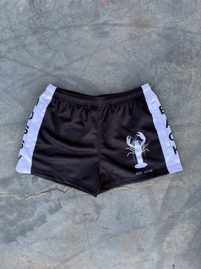 Mossy Back Footy/Rugby Shorts with Zip pockets