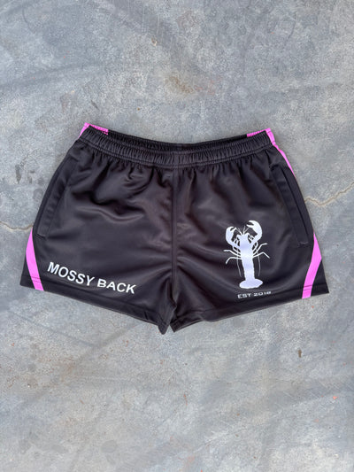 Mossy Back Footy/Rugby Shorts with Zip pockets