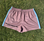 Mossy Back Footy/Rugby Shorts with Zip pockets