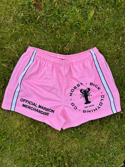 Footy/Rugby Shorts with Zip Pockets - Pink
