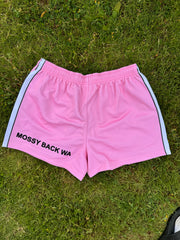 Footy/Rugby Shorts with Zip Pockets - Pink