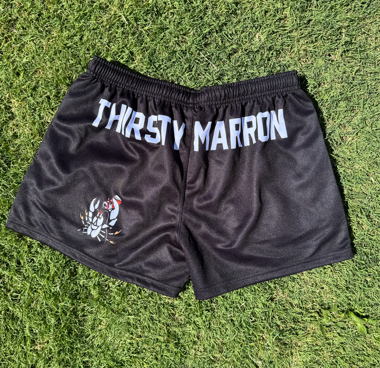 Mossy Back Footy/Rugby Shorts with Zip Pockets