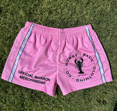 Mossy Back Footy/Rugby Shorts with Zip Pockets